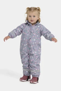 Børn PetiteCherieAtelier Regntøj-Petite Chérie Atelier Ally Foret Regndragt, Flowers Lavender Gray