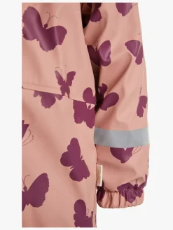 Børn PetiteCherieAtelier Regntøj-Petite Chérie Atelier Ally Foret Regndragt, Butterfly Mellow Rose