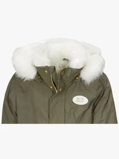 Vintertøj|PetiteCherieAtelier Petite Chérie Atelier Amabelle Parkajakke, Off White Grøn