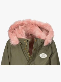 Vintertøj|PetiteCherieAtelier Petite Chérie Atelier Amabelle Parkajakke, Dusty Pink Grøn/Lyserød