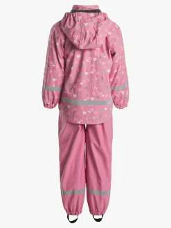 Regntøj|PetiteCherieAtelier Petite Chérie Atelier Amira Foret Regnsæt, Flowers Satchet Pink Lyserød/Hvid