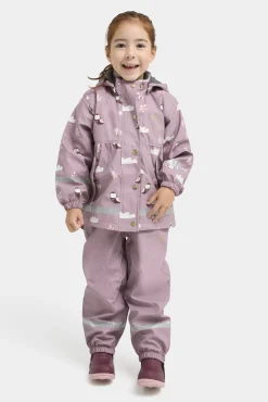 Regntøj|PetiteCherieAtelier Petite Chérie Atelier Amira Foret Regnsæt, Elderberry Lilla/Brun/Hvid