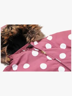 Flyverdragter|Fleecetøj|PetiteCherieAtelier Petite Chérie Atelier Amour Babyflyverdragt, Big Dots Mesa Rose Lyserød/Hvid