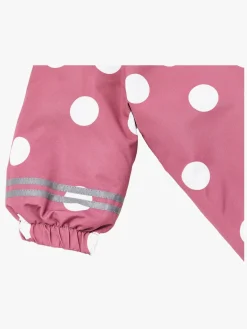 Flyverdragter|Fleecetøj|PetiteCherieAtelier Petite Chérie Atelier Amour Babyflyverdragt, Big Dots Mesa Rose Lyserød/Hvid