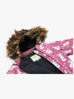 Flyverdragter|Fleecetøj|PetiteCherieAtelier Petite Chérie Atelier Amour Babyflyverdragt, Flower Meadow Heather Rose Lyserød/Hvid