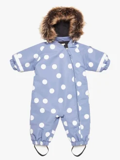 Fleecetøj|Overtøj|PetiteCherieAtelier Petite Chérie Atelier Amour Babyflyverdragt, Dots Country Blue Blå/Hvid