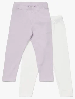 Underdele|PetiteCherieAtelier Petite Chérie Atelier Arielle Leggings 2-pak, White/Lavender