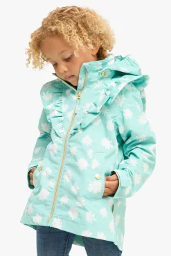 Overtøj|PetiteCherieAtelier Petite Chérie Atelier Astrid Skaljakke, Daisy Turquoise Blå/Hvid