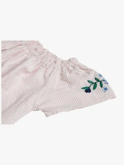 Børn PetiteCherieAtelier Overdele-Petite Chérie Atelier Avola Kjole, Pink/White