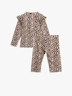 Uv & Strand|PetiteCherieAtelier Petite Chérie Atelier Cecina UV-Sæt, Leo Beige/Brun/Sort