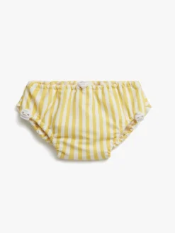 Uv & Strand|PetiteCherieAtelier Petite Chérie Atelier Cholette UV-Badeble, Yellow Stripe Gul/Hvid