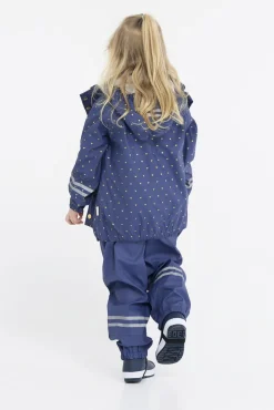 Børn PetiteCherieAtelier Regntøj-Petite Chérie Atelier Cleo Regnsæt, Crown Blue Mini Hearts