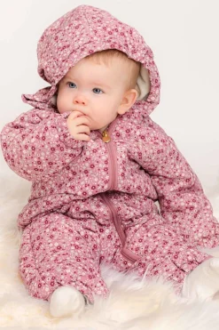 Børn PetiteCherieAtelier Flyverdragter|Overtøj-Petite Chérie Atelier Gisele Køredragt, Pink Small Flower