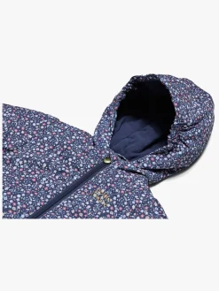 Overtøj|PetiteCherieAtelier Petite Chérie Atelier Gisele Køredragt, Navy Small Flower Blå/Flerfarvet