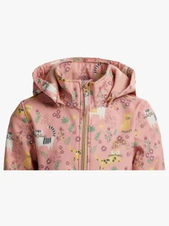 Overtøj|PetiteCherieAtelier Petite Chérie Atelier Isabelle Softshelljakke, Mellow Rose Lyserød/Flerfarvet