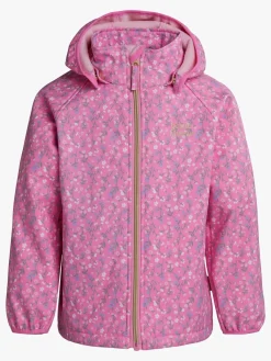 Børn PetiteCherieAtelier Overtøj-Petite Chérie Atelier Jade Softshelljakke, Pink Flowers