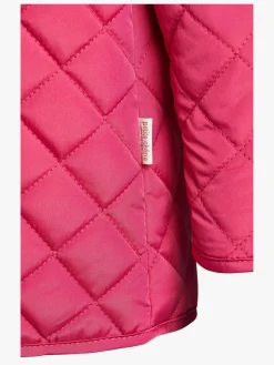 Overtøj|PetiteCherieAtelier Petite Chérie Atelier Jolie Quiltet Jakke, Carmine Lyserød