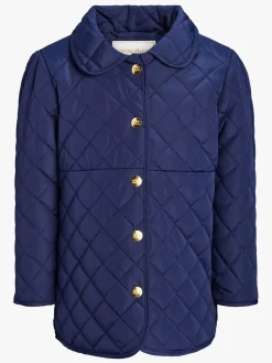 Børn PetiteCherieAtelier Overtøj-Petite Chérie Atelier Jolie Quiltet Jakke, Peacoat