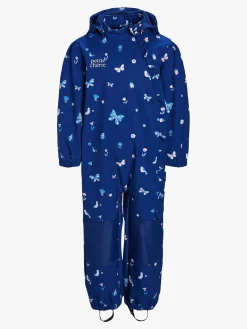 Børn PetiteCherieAtelier Overtøj-Petite Chérie Atelier Julie Softshelldragt, Butterflies and Flowers Medieval Blue
