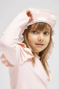 Uv & Strand|PetiteCherieAtelier Petite Chérie Atelier Lou UV-Hat, Swan Lyserød/Hvid