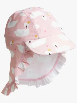 Uv & Strand|PetiteCherieAtelier Petite Chérie Atelier Lou UV-Hat, Swan Lyserød/Hvid