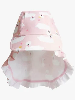 Uv & Strand|PetiteCherieAtelier Petite Chérie Atelier Lou UV-Hat, Swan Lyserød/Hvid