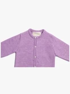 Uldtøj|Overdele|PetiteCherieAtelier Petite Chérie Atelier Margit Babytrøje, Light Purple/Dusty Purple