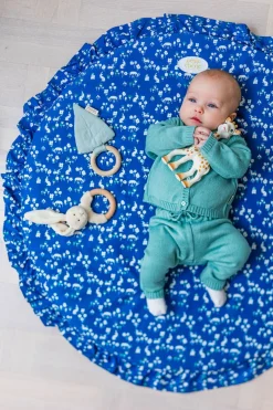 Uldtøj|Overdele|PetiteCherieAtelier Petite Chérie Atelier Margit Babytrøje, Light Blue/Dusty Blue