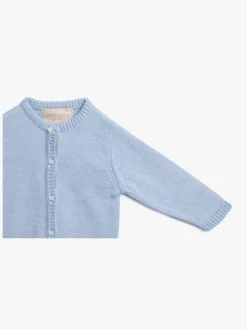 Uldtøj|Overdele|PetiteCherieAtelier Petite Chérie Atelier Margit Babytrøje, Light Blue/Dusty Blue