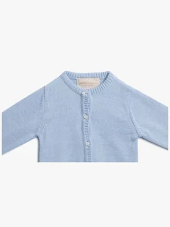 Uldtøj|Overdele|PetiteCherieAtelier Petite Chérie Atelier Margit Babytrøje, Light Blue/Dusty Blue