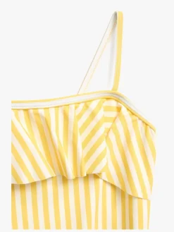 Uv & Strand|PetiteCherieAtelier Petite Chérie Atelier Nathalie UV-Badedragt, Yellow Stripe Gul/Hvid