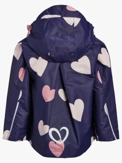 Overtøj|PetiteCherieAtelier Petite Chérie Atelier Rose Skaljakke, Hearts Navy Blå/Lyserød
