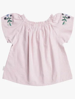 Overdele|PetiteCherieAtelier Petite Chérie Atelier Zola Bluse, Pink/White Lyserød