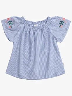 Børn PetiteCherieAtelier Overdele-Petite Chérie Atelier Zola Bluse, Navy/White