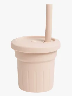 PetiteCherie Spisetid-Petite Chérie Elio Silikonekop med Sugerør, Dusty Pink