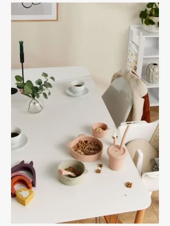 PetiteCherie Spisetid-Petite Chérie Elio Silikonekop med Sugerør, Dusty Pink