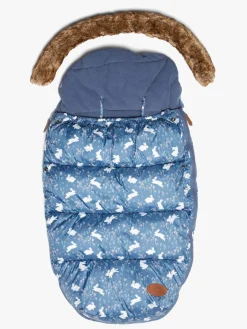 Køreposer|PetiteCherie Petite Chérie Essence Kørepose, Rabbit Meadow/Vintage Blossom Blå/Hvid