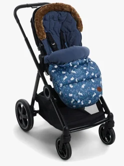 Køreposer|PetiteCherie Petite Chérie Essence Kørepose, Rabbit Meadow/Vintage Blossom Blå/Hvid