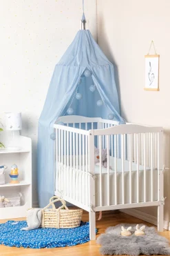 Børn PetiteCherie Interiør-Petite Chérie Legetæppe Flæser Ø80, Deep Blue