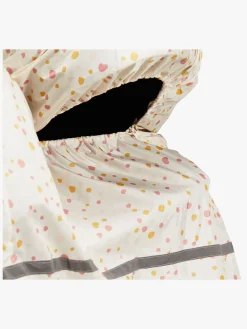 Vogntilbehør|PetiteCherie Petite Chérie Regnslag Søskendevogn, Pastel dots Hvid