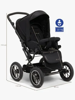 PetiteCherie Klapvogne|Rejseklapvogne-Petite Chérie Solide+ Klapvogn inkl. Babylift, Dark Grey/Grey Melange