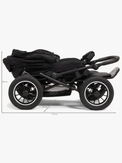 PetiteCherie Klapvogne|Rejseklapvogne-Petite Chérie Solide+ Klapvogn inkl. Babylift, Dark Grey/Grey Melange