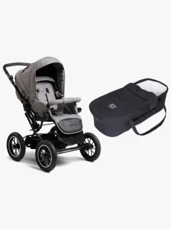 Klapvogne|Rejseklapvogne|PetiteCherie Petite Chérie Solide+ Klapvogn inkl. Babylift, Black/Grey Melange