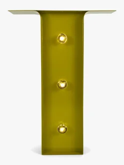 Lamper & Belysning|PetiteDeco Petite Déco Bogstavlampe T, d Gul