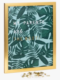 Børn PetiteDeco Interiør|Dåbsgaver-Petite Déco Bogstavstavle Garden, Grøn