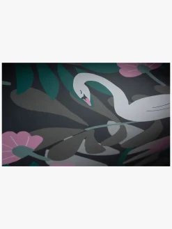 Interiør|PetiteDeco Petite Déco Tapet Swan, Sort Sort/Flerfarvet