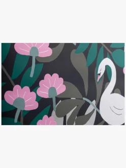 Interiør|PetiteDeco Petite Déco Tapet Swan, Sort Sort/Flerfarvet