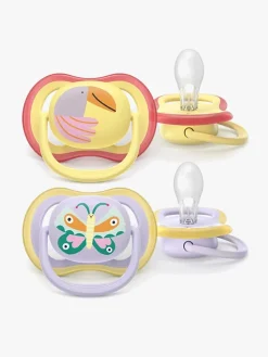 Philips Sutter & Suttesnore-Avent Ultra Air Sut 0-6m 2-pak, Lyselilla/lysegul