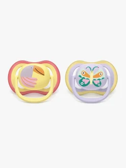 Philips Sutter & Suttesnore-Avent Ultra Air Sut 0-6m 2-pak, Lyselilla/lysegul