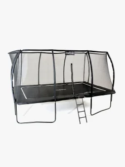 Udeleg|Pinepeak Rektangel Trampolin inkl. Sikkerhedsnet 439x286 cm, Sort